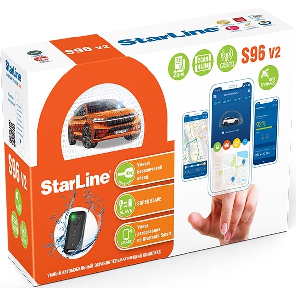 Автосигнализация StarLine S96 v2 BT 2CAN+4LIN GSM-GPS