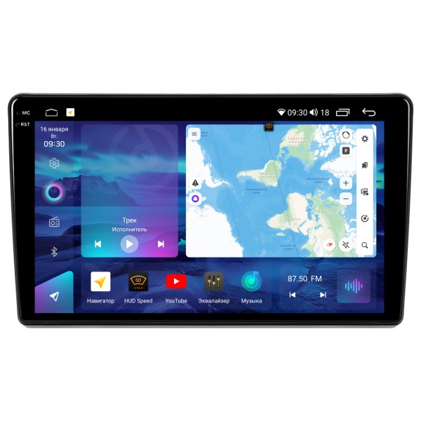 Магнитола на платформе Android Navi PRO 2K 6/128Gb 9" для Peugeot Boxer 2/Fiat Ducato 3/Citroen Jumper 2006-2022 2011-2022