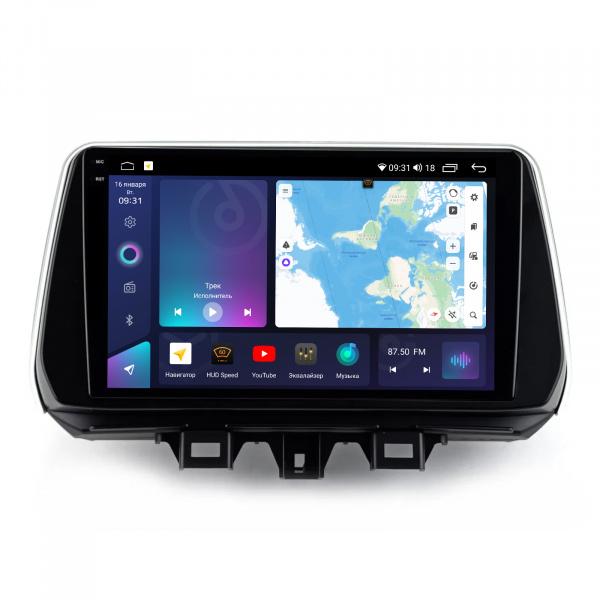 Магнитола на платформе Android Navi PRO 2K 4/32Gb 9" для Hyundai Tucson 2022-2024 Type-A