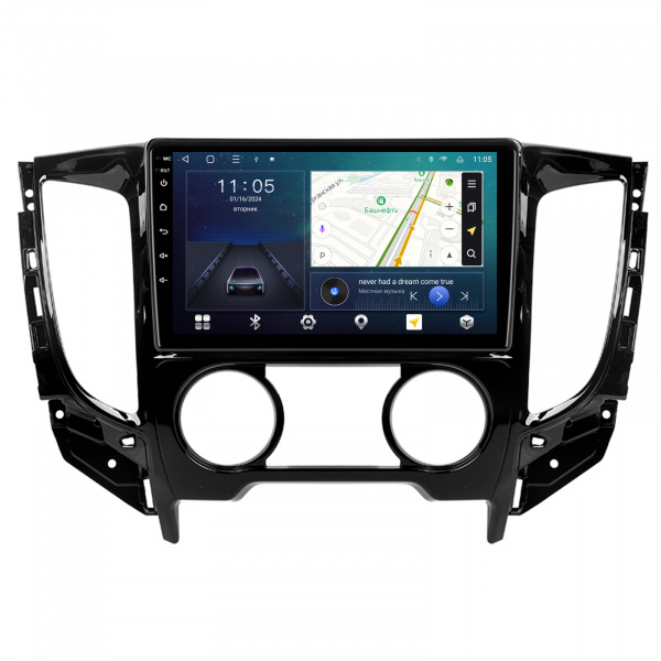 Магнитола Navi S 3+32Gb 9" для Mitsubishi L200 2015-2019 F1 A/C