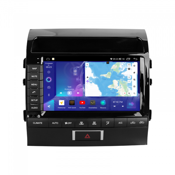 Магнитола на платформе Android Navi PRO 2K 4/64Gb 9" для Toyota Land Cruiser 200 2007-2015 Type-A