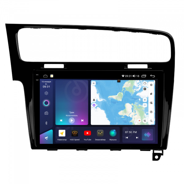 Магнитола на платформе Android Navi PRO 2K 4/32Gb 10" для Volkswagen Golf 7 2012-2020