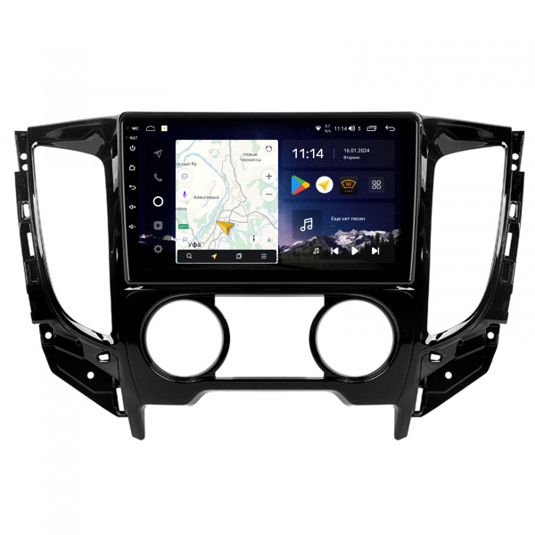 Магнитола Navi S Plus 4+64Gb 9" для Mitsubishi L200 2015-2019  F1 A/C