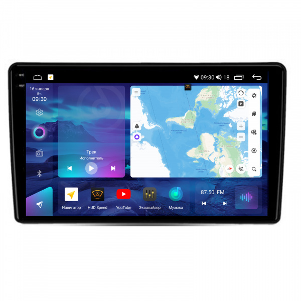 Магнитола на платформе Android Navi PRO 2K 6/128Gb 9" для Ford Transit 2006-2013