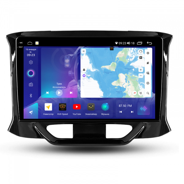 Магнитола на платформе Android Navi PRO 2K 4/64Gb 9" для Lada X-Ray 2015-2019