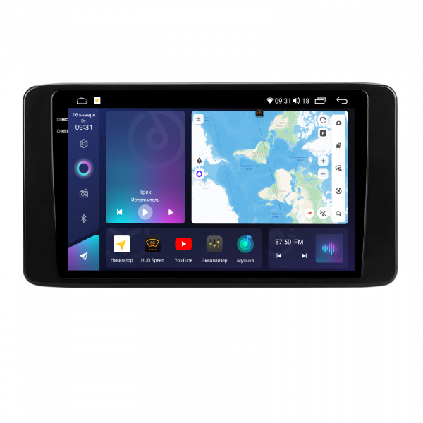 Магнитола на платформе Android Navi PRO 2K 4/32Gb 10" для Skoda Rapid 2019-2024