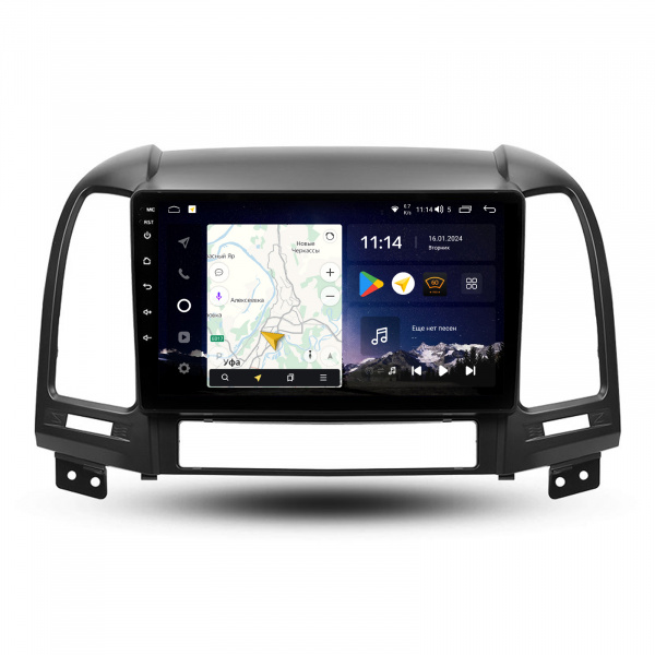 Магнитола Navi S Plus 4+64Gb 9" для Hyundai Santa Fe 2007-2012 Type-A