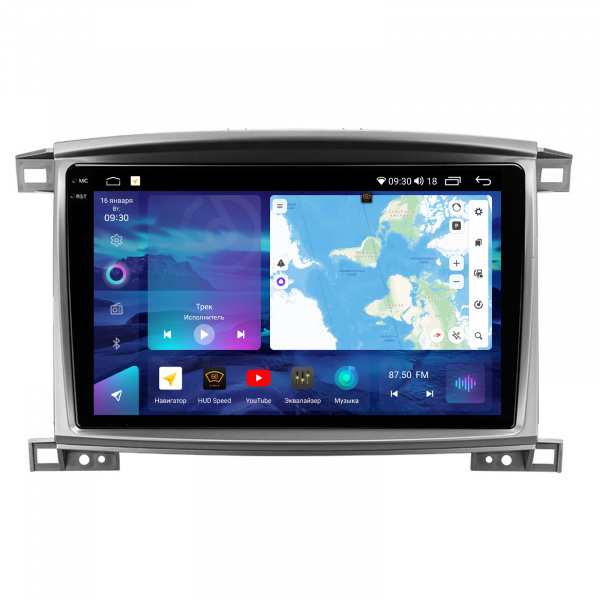 Магнитола на платформе Android Navi PRO 2K 6/128Gb 10" для Toyota Land Cruiser 100 2002-2007  "Type-B"