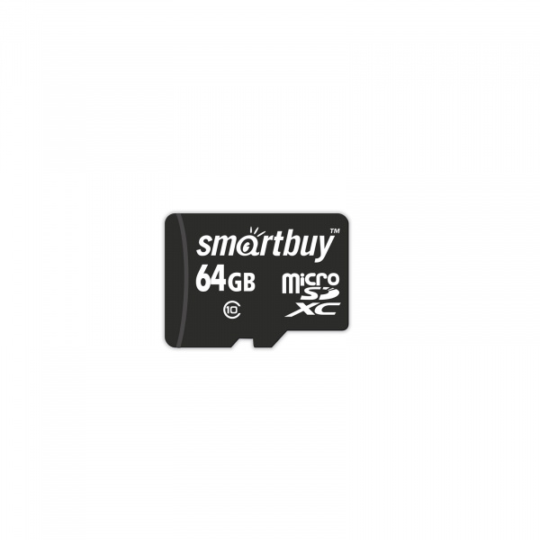 Карта памяти SmartBuy Micro SD 64Gb 10 class с адаптером SD