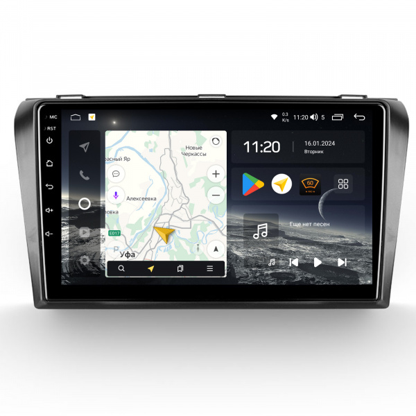 Магнитола Navi S Plus 2+32Gb 9" для Mazda 3 2003-2009