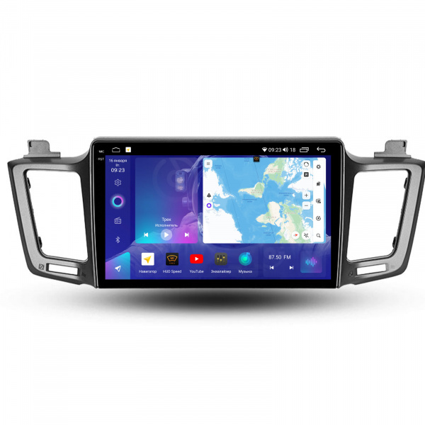 Магнитола на платформе Android Navi PRO 2K 4/64Gb 10" для Toyota RAV4 2014-2017