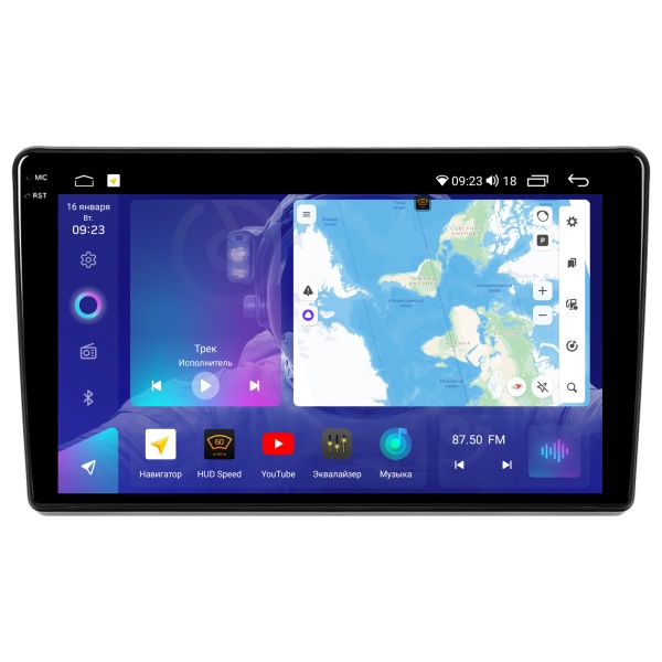 Магнитола на платформе Android Navi PRO 2K 4/64Gb 9" для Citroen Berlingo/Peugeot Partner 2008-2019