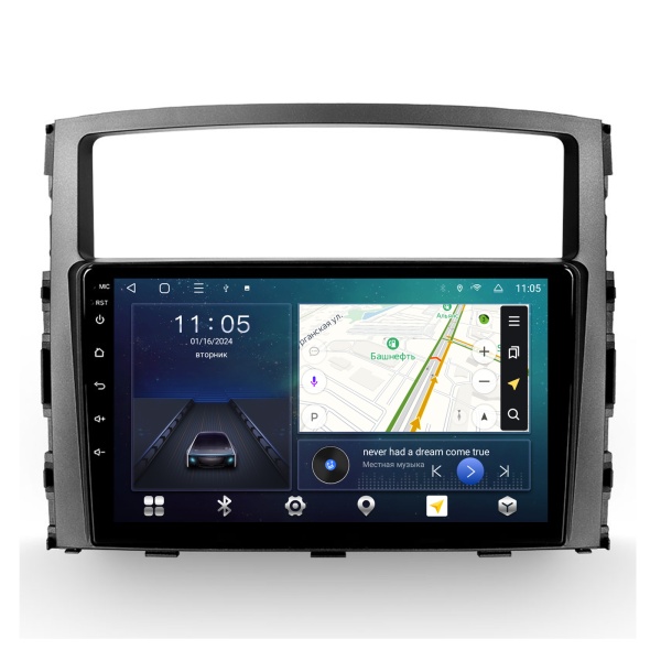 Магнитола Navi S 2+32Gb 9" для Mitsubishi Pajero 2006-2014 Type-A