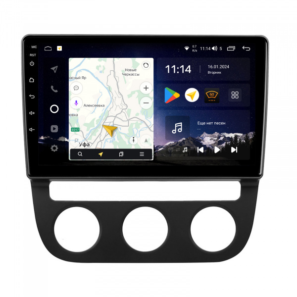 Магнитола Navi S Plus 4+64Gb 10" для Volkswagen Golf 5/Jetta 5 2003-2010 10" "F2" Climate