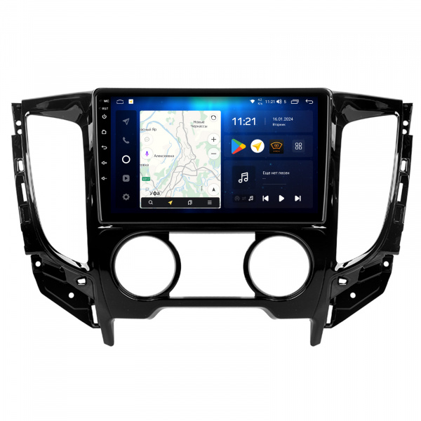 Магнитола Navi S Plus 6+128Gb 9" для Mitsubishi L200 2015-2019  F1 A/C