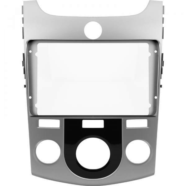 Установочный комплект для Kia Cerato 2008-2013 9" F1 A/C серебристая матовая рамка