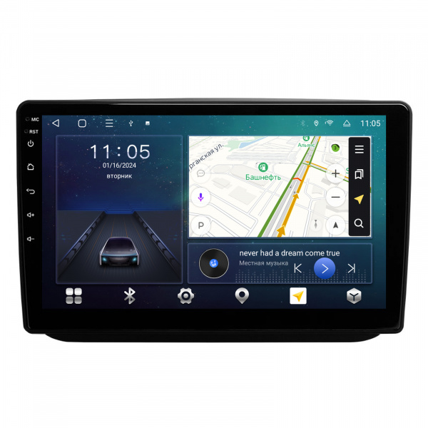 Магнитола Navi S 2+32Gb 10" для Skoda Fabia 2007-2014