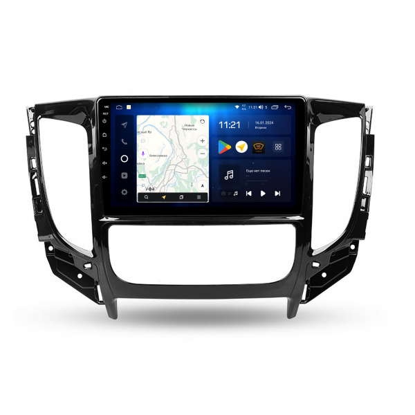 Магнитола Navi S Plus 6+128Gb 9" для Mitsubishi L200 2015-2019  F2 Climate