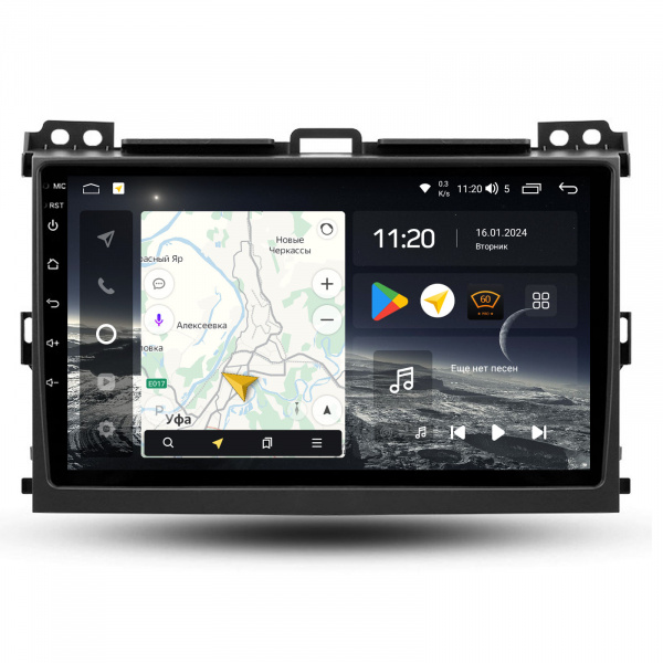 Магнитола Navi S Plus 4+32Gb 9" для Toyota Land Cruiser Prado 120 2003-2009 Type-B