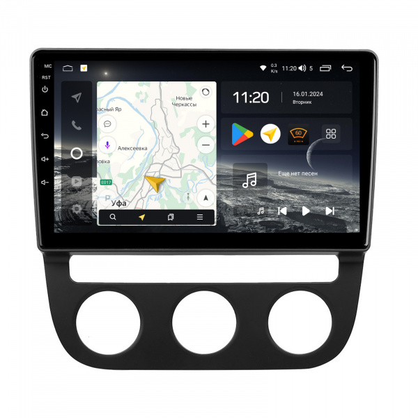 Магнитола Navi S Plus 2+32Gb 10" для Volkswagen Golf 5/Jetta 5 2003-2010 10" "F2" Climate