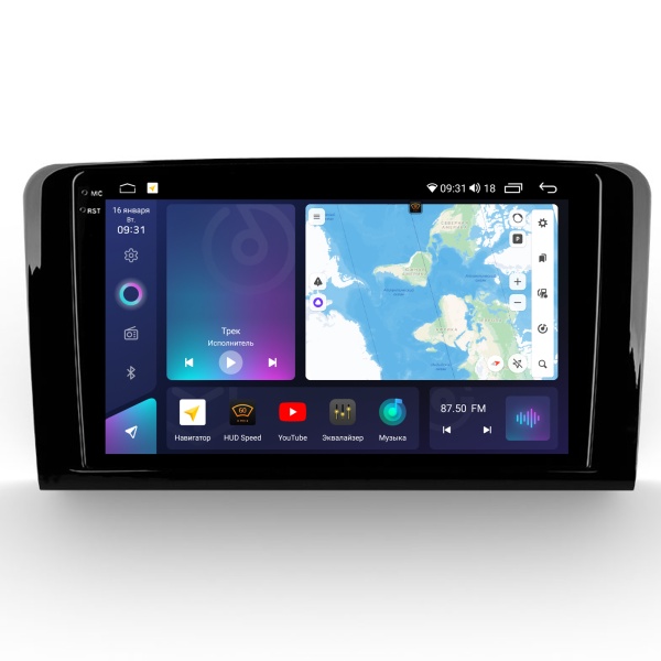 Магнитола на платформе Android Navi PRO 2K 4/32Gb 9" для Mercedes ML/GL 2005-2009