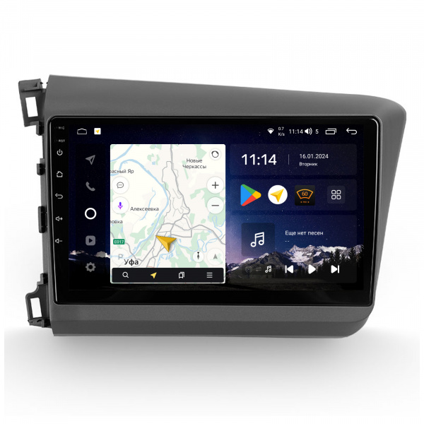 Магнитола Navi S Plus 4+64Gb 9" для Honda Civic 2011-2015