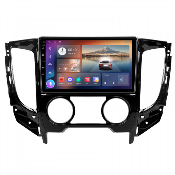 Магнитола NAVI LITE 2+32Gb 9" для Mitsubishi L200 2015-2019  F1 A/C