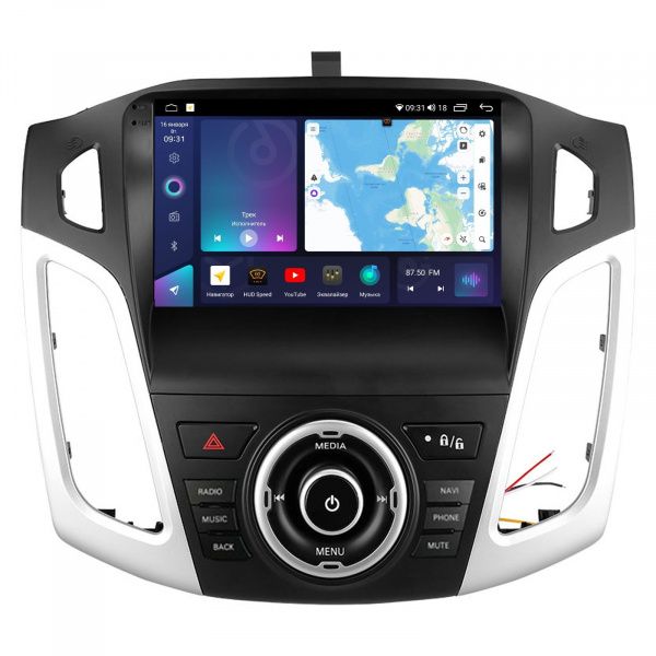 Магнитола на платформе Android Navi PRO 2K 4/32Gb 9" для Ford Focus 3 2011-2018 9"
