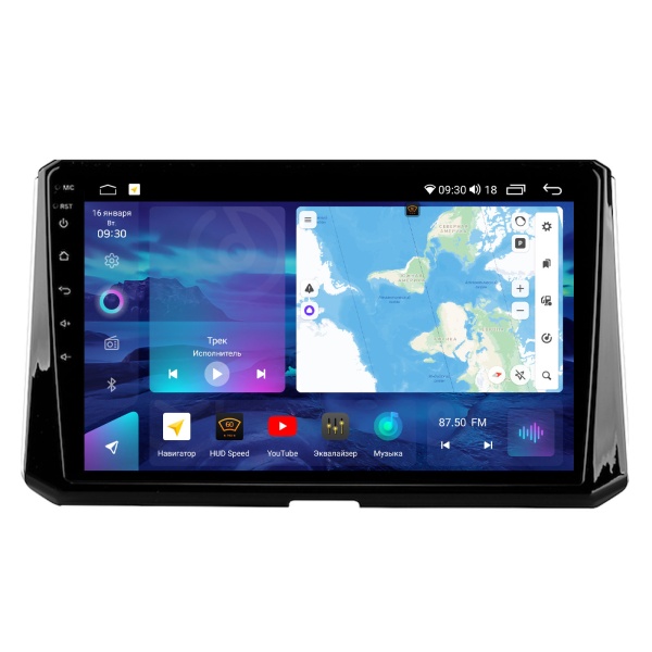 Магнитола на платформе Android Navi PRO 2K 6/128Gb 10" для Toyota Corolla 2021-2024