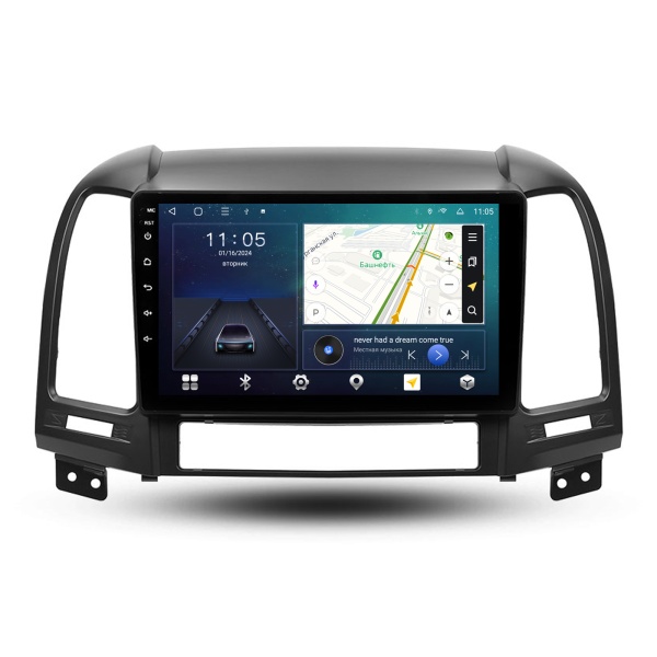 Магнитола Navi S 2+32Gb 9" для Hyundai Santa Fe 2007-2012 Type-A