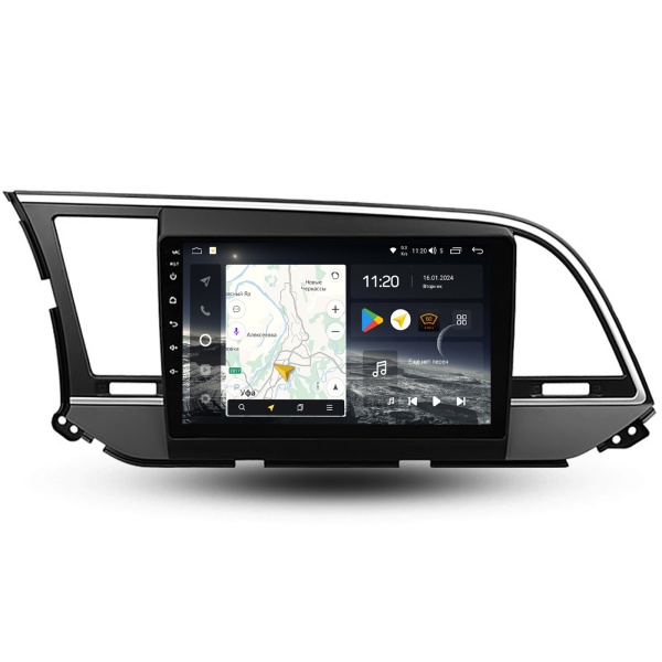 Магнитола Navi S Plus 4+32Gb 9"  для Hyundai Elantra 2016-2018 "Type A"