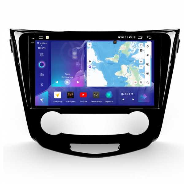 Магнитола на платформе Android Navi PRO 2K 4/64Gb 10" для Nissan Qashqai/X-Trail 2013-2021  "F1" A/C