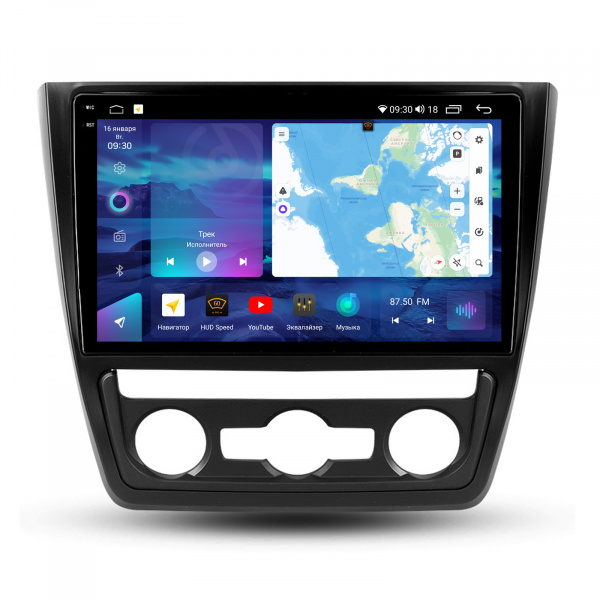 Магнитола на платформе Android Navi PRO 2K 6/128Gb 10" для Skoda Yeti 2009-2014