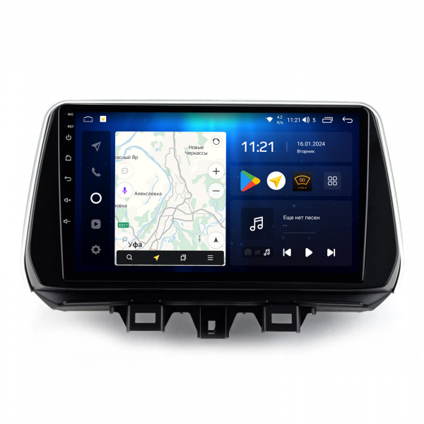 Магнитола Navi S Plus 6+128Gb 9" для Hyundai Tucson 2022-2024 Type-A