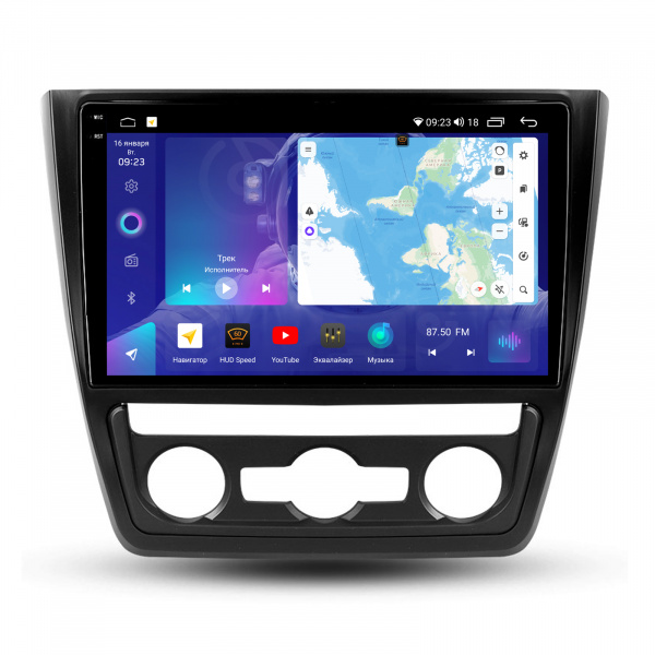 Магнитола на платформе Android Navi PRO 2K 4/64Gb 10" для Skoda Yeti 2009-2014