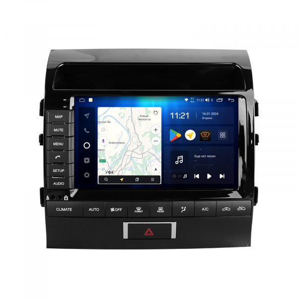 Магнитола Navi S Plus 6+128Gb 9" для Toyota Land Cruiser 200 2007-2015 Type-C