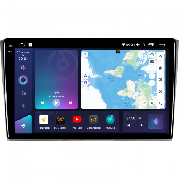 Магнитола на платформе Android Navi PRO 2K 4/32Gb 9" для Mazda CX-9 2009-2014