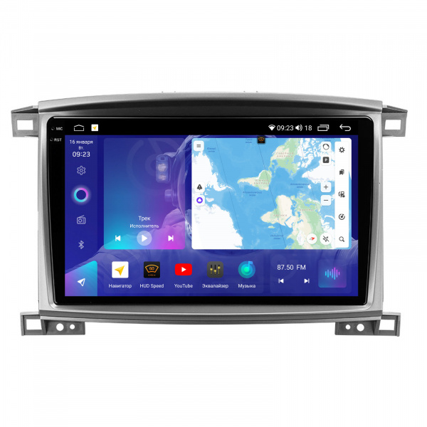 Магнитола на платформе Android Navi PRO 2K 4/64Gb 10" для Toyota Land Cruiser 100 2002-2007  "Type-B"