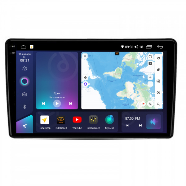 Магнитола на платформе Android Navi PRO 2K 4/32Gb 9" для Ford Transit 2006-2013