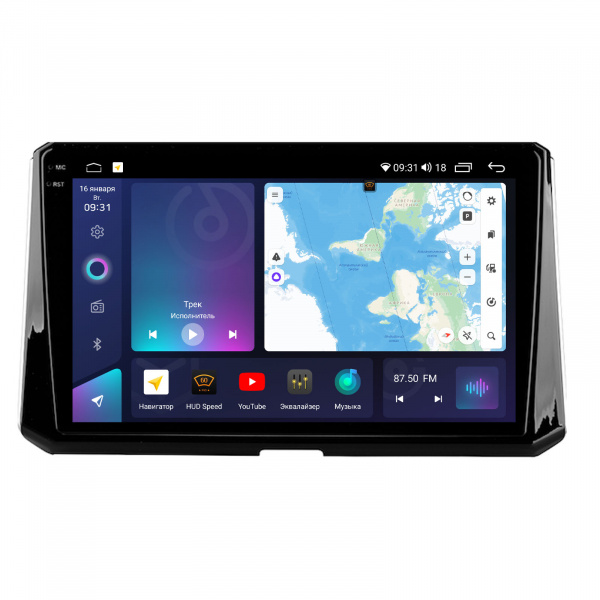 Магнитола на платформе Android Navi PRO 2K 4/32Gb 10" для Toyota Corolla 2021-2024