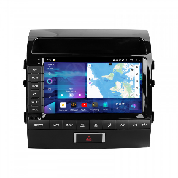 Магнитола на платформе Android Navi PRO 2K 6/128Gb 9" для Toyota Land Cruiser 200 2007-2015 Type-A