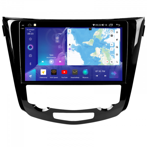 Магнитола на платформе Android Navi PRO 2K 4/64Gb 10" для Nissan Qashqai/Xtrail 2013-2021 10" "F2" Climate