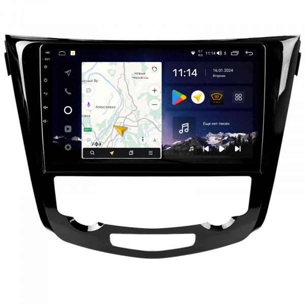 Магнитола Navi S Plus 4+64Gb 10" для Nissan Qashqai/Xtrail 2013-2021 10" "F2" Climate