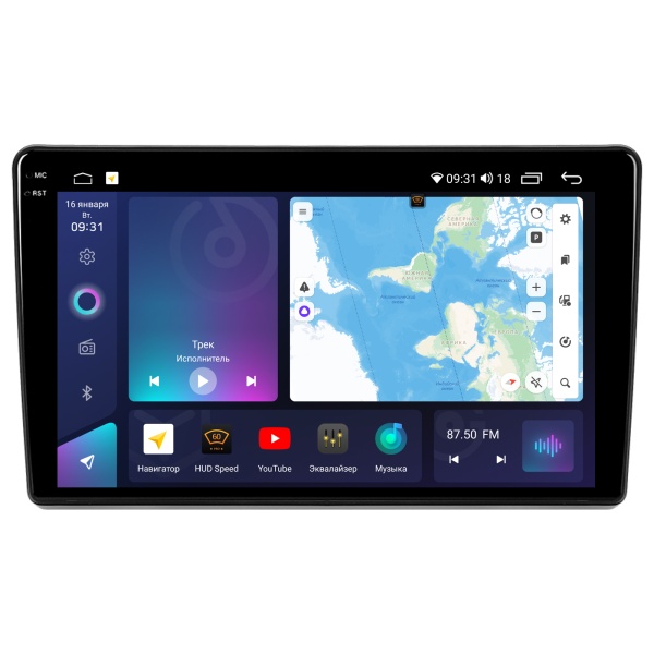 Магнитола на платформе Android Navi PRO 2K 4/32Gb 9" для Peugeot Boxer 2/Fiat Ducato 3/Citroen Jumper 2006-2022 2011-2022