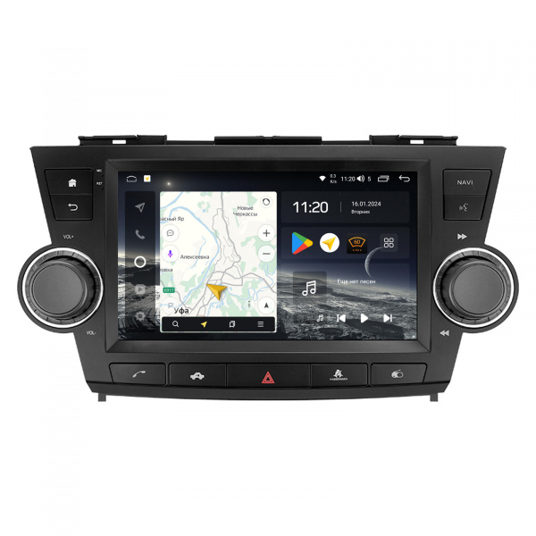 Магнитола Navi S Plus 2+32Gb 10" для Toyota Highlander 2007-2013 с кнопками управления