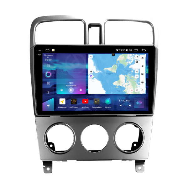 Магнитола на платформе Android Navi PRO 2K 6/128Gb 9" для Subaru Forester 2002-2008