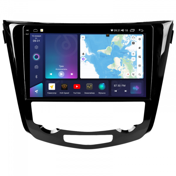 Магнитола на платформе Android Navi PRO 2K 4/32Gb 10" для Nissan Qashqai/Xtrail 2013-2021 10" "F2" Climate