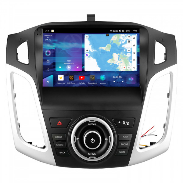 Магнитола на платформе Android Navi PRO 2K 6/128Gb 9" для Ford Focus 3 2011-2018 9"