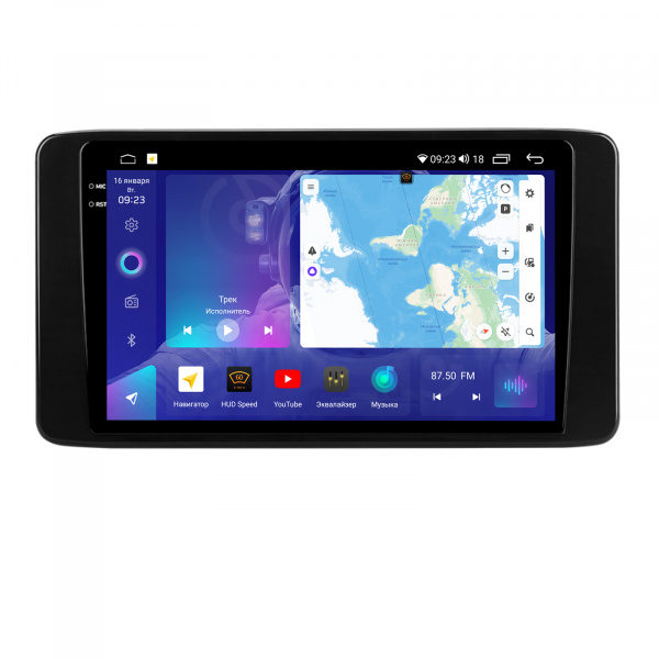 Магнитола на платформе Android Navi PRO 2K 4/64Gb 10" для Skoda Rapid 2019-2024