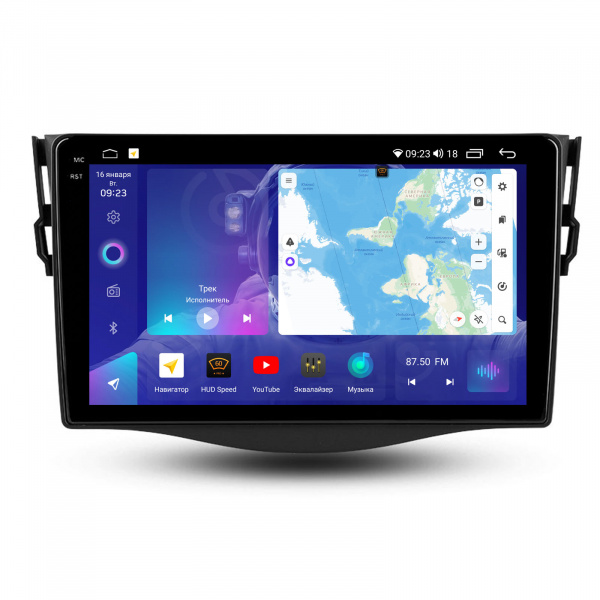 Магнитола на платформе Android Navi PRO 2K 4/64Gb 9" для Toyota RAV4 2005-2014